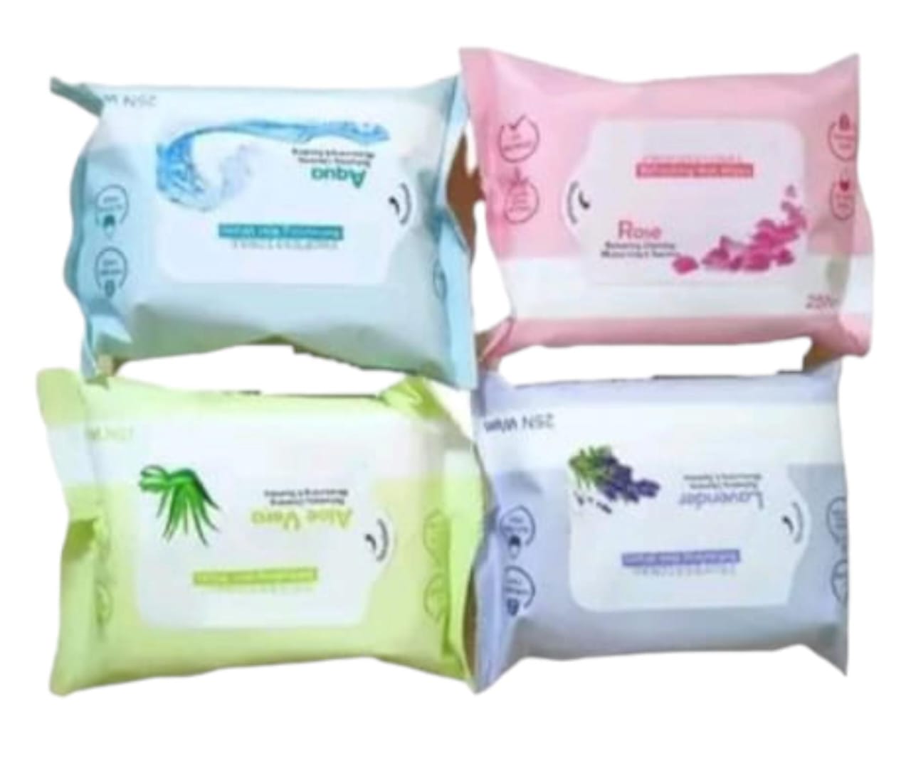 Cleansing Wet Wipes For  Facial Wipes Pack Of Four  